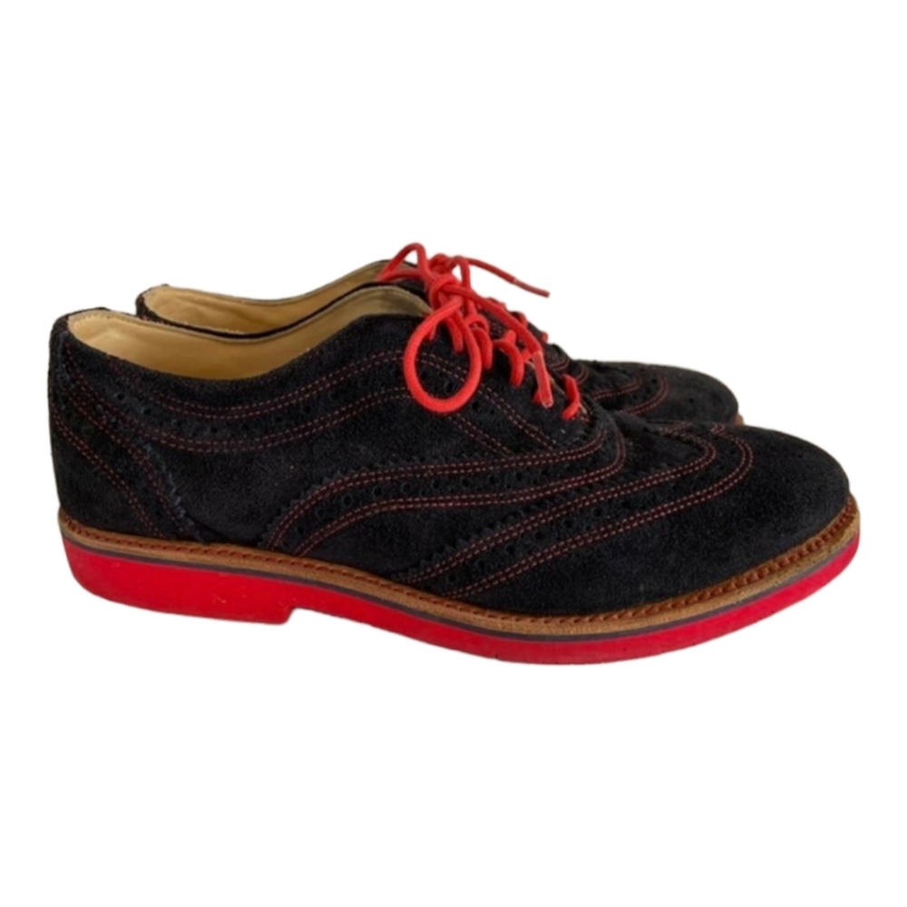 Walk-Over Suede Wingtip Oxfords